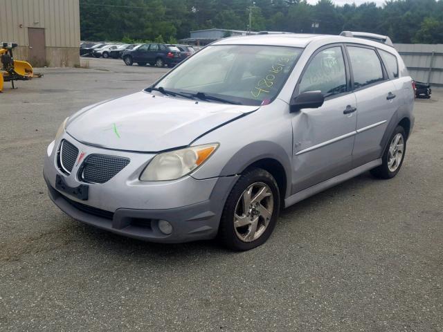 5Y2SM63835Z450729 - 2005 PONTIAC VIBE SILVER photo 2