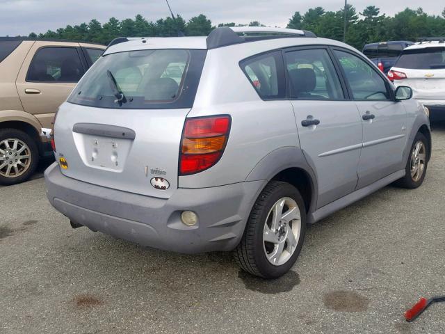 5Y2SM63835Z450729 - 2005 PONTIAC VIBE SILVER photo 4