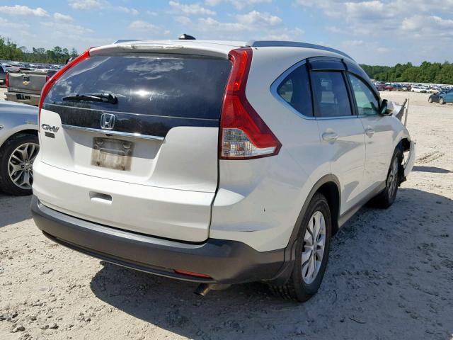 5J6RM3H71CL046660 - 2012 HONDA CR-V EXL WHITE photo 4