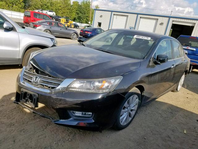 1HGCR2F80DA187558 - 2013 HONDA ACCORD EXL BLACK photo 2