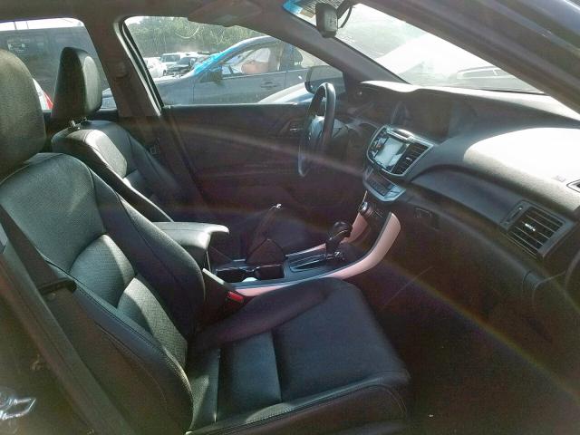 1HGCR2F80DA187558 - 2013 HONDA ACCORD EXL BLACK photo 5