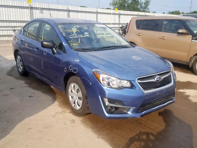 JF1GJAA67GG014117 - 2016 SUBARU IMPREZA BLUE photo 1