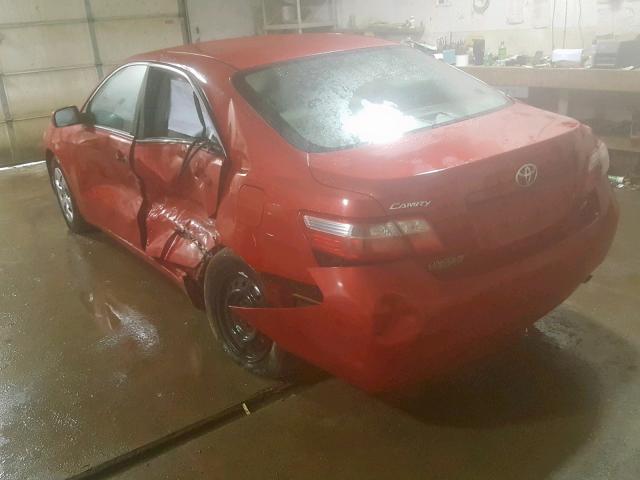 4T1BE46K47U156681 - 2007 TOYOTA CAMRY NEW RED photo 3