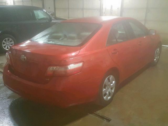 4T1BE46K47U156681 - 2007 TOYOTA CAMRY NEW RED photo 4