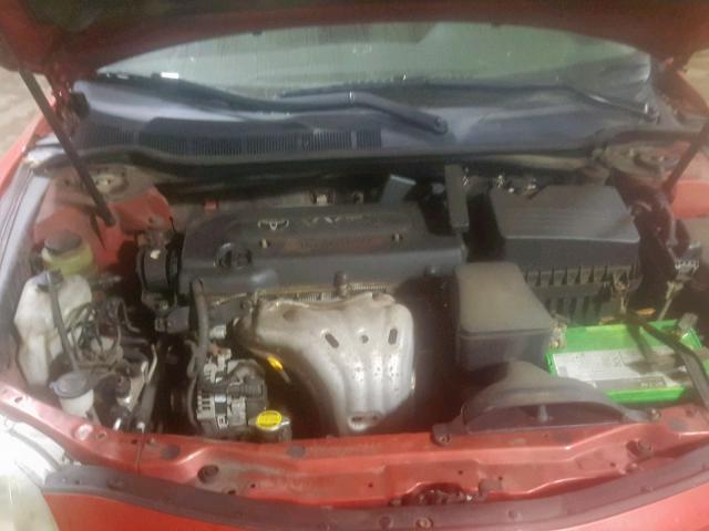 4T1BE46K47U156681 - 2007 TOYOTA CAMRY NEW RED photo 7