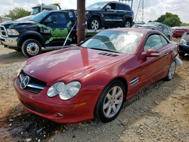 WDBSK75F63F006586 - 2003 MERCEDES-BENZ SL 500R RED photo 2