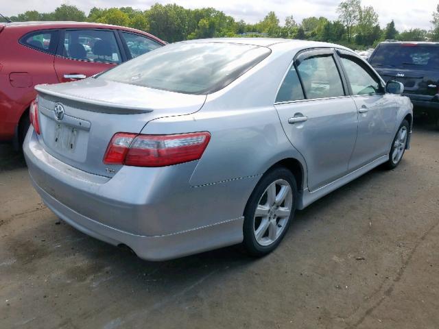 4T1BE46K77U087727 - 2007 TOYOTA CAMRY NEW SILVER photo 4