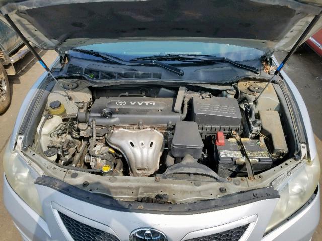 4T1BE46K77U087727 - 2007 TOYOTA CAMRY NEW SILVER photo 7