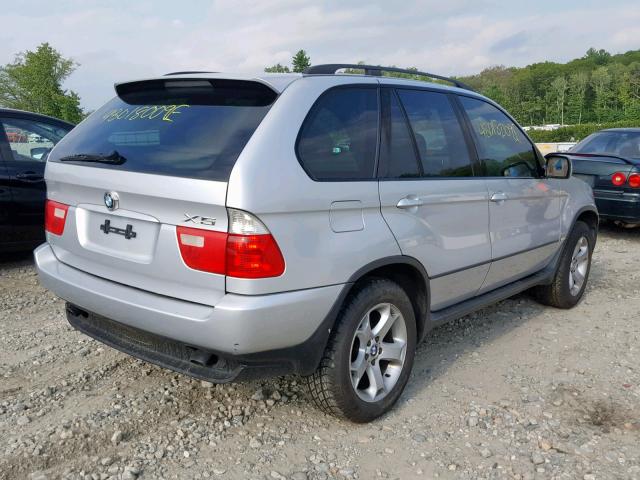 5UXFA135X5LU49081 - 2005 BMW X5 3.0I SILVER photo 4