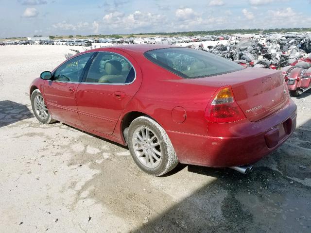 2C3HE66G11H718315 - 2001 CHRYSLER 300M BURGUNDY photo 3