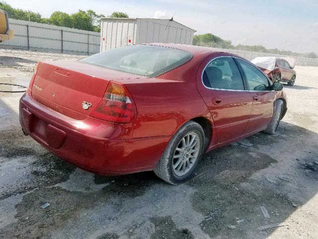 2C3HE66G11H718315 - 2001 CHRYSLER 300M BURGUNDY photo 4