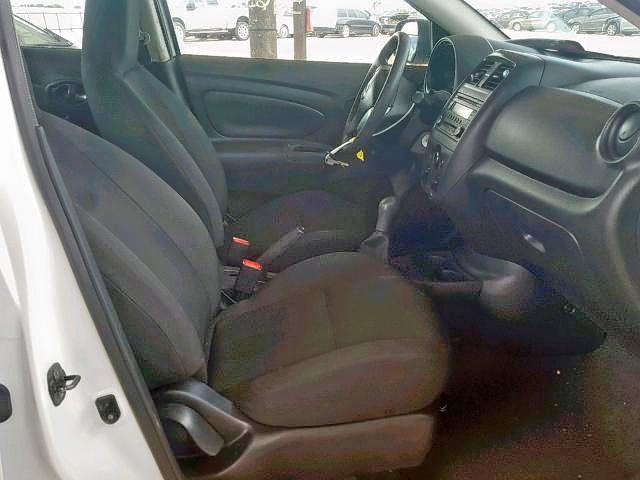 3N1CN7AP6FL944760 - 2015 NISSAN VERSA S WHITE photo 5