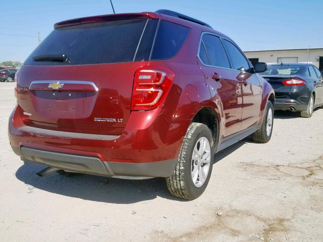 2GNALCEK2G1162614 - 2016 CHEVROLET EQUINOX LT RED photo 4