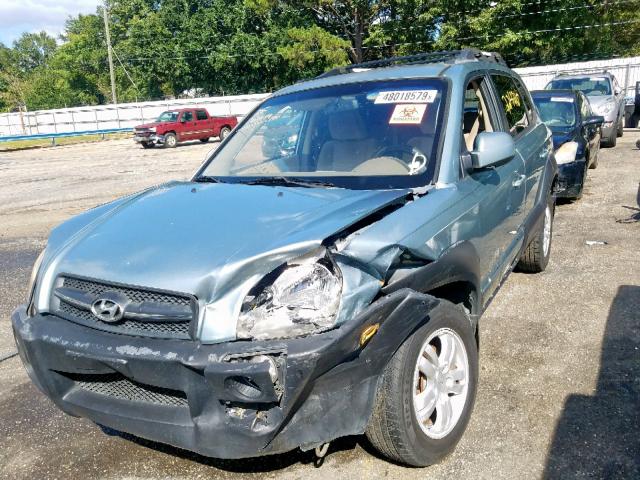 KM8JN12D18U863787 - 2008 HYUNDAI TUCSON SE TEAL photo 2