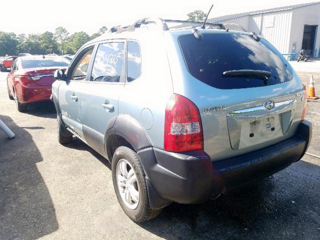 KM8JN12D18U863787 - 2008 HYUNDAI TUCSON SE TEAL photo 3