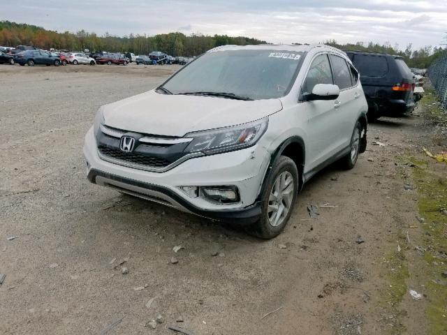 5J6RM4H76GL029719 - 2016 HONDA CR-V EXL WHITE photo 2