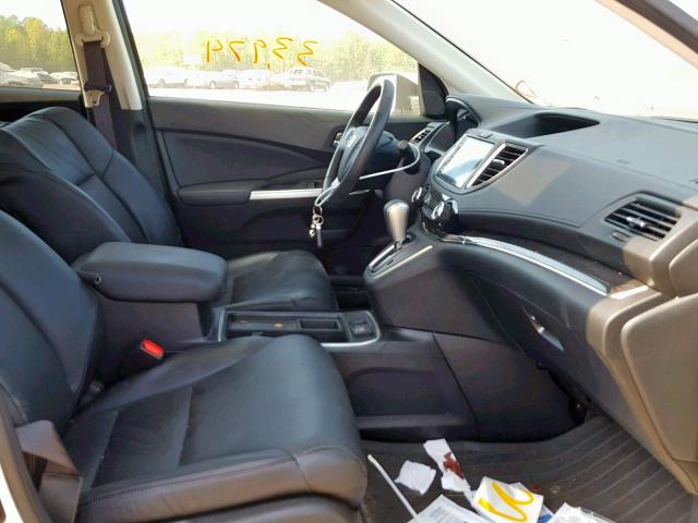 5J6RM4H76GL029719 - 2016 HONDA CR-V EXL WHITE photo 5