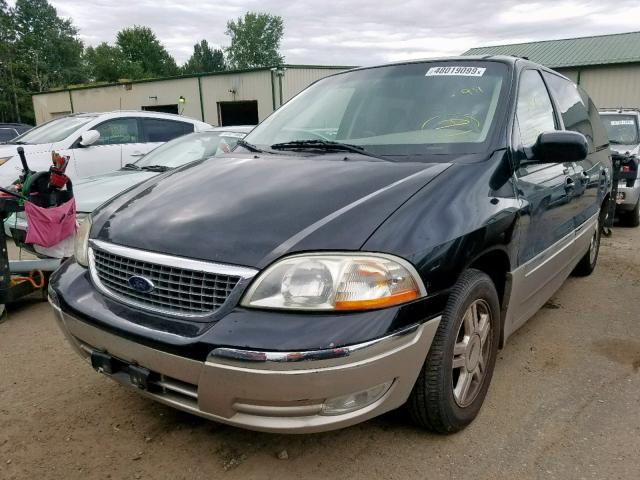 2FMDA53482BA12548 - 2002 FORD WINDSTAR S BLACK photo 2