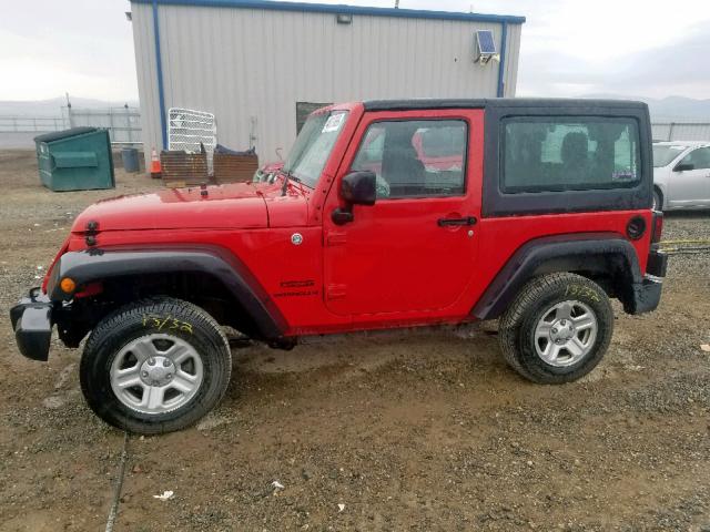 1C4AJWAG9DL693140 - 2013 JEEP WRANGLER S RED photo 9