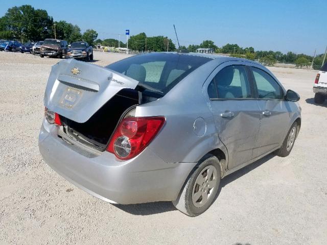 1G1JA5SH1F4115346 - 2015 CHEVROLET SONIC LS SILVER photo 4