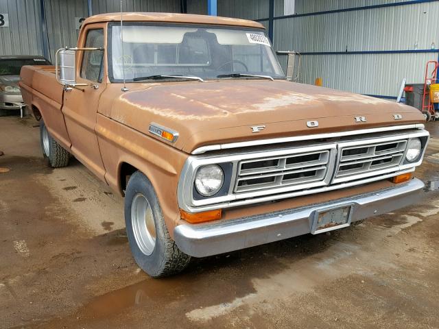 F10AKP05337 - 1972 FORD F100 BROWN photo 1