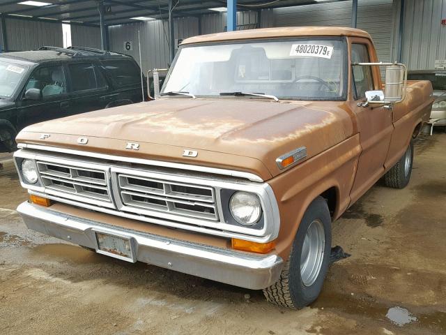 F10AKP05337 - 1972 FORD F100 BROWN photo 2