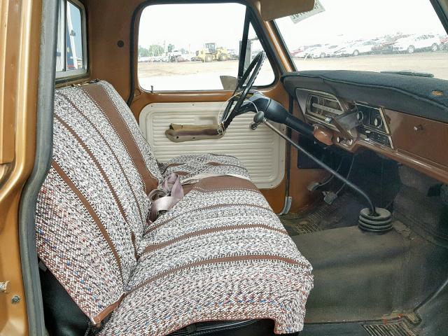 F10AKP05337 - 1972 FORD F100 BROWN photo 5