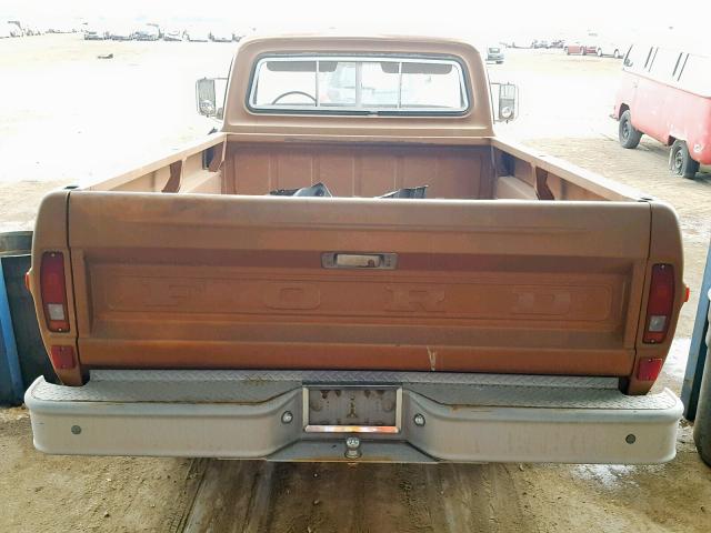 F10AKP05337 - 1972 FORD F100 BROWN photo 6