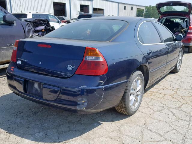 2C3HE66G53H566557 - 2003 CHRYSLER 300M BLUE photo 4