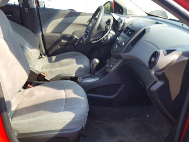 1G1JA6SH6C4118972 - 2012 CHEVROLET SONIC LS 红色 照片 5