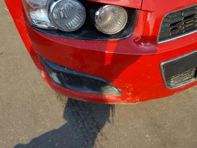 1G1JA6SH6C4118972 - 2012 CHEVROLET SONIC LS 红色 照片 9