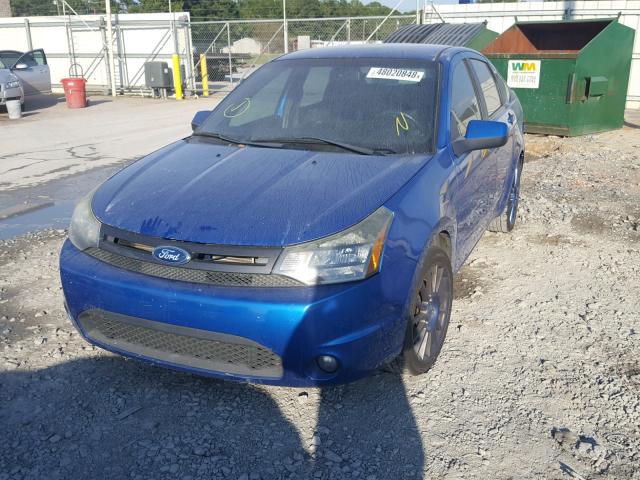 1FAHP3GN3BW135433 - 2011 FORD FOCUS SES BLUE photo 2