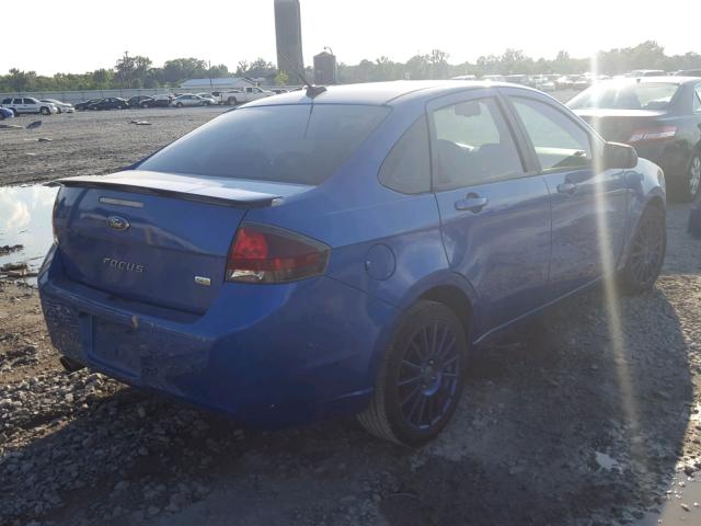 1FAHP3GN3BW135433 - 2011 FORD FOCUS SES BLUE photo 4