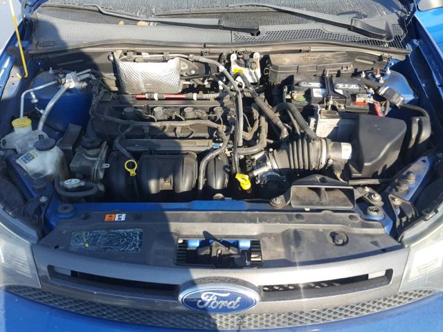 1FAHP3GN3BW135433 - 2011 FORD FOCUS SES BLUE photo 7