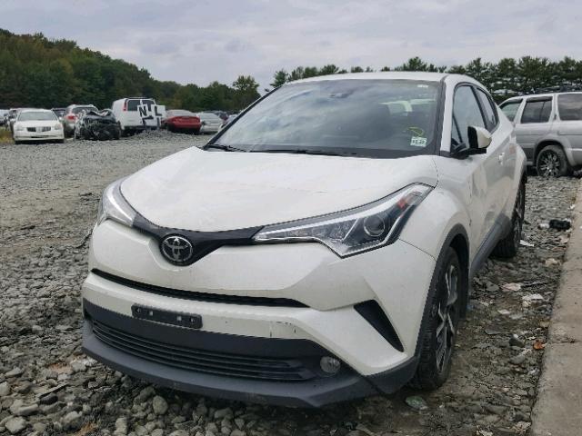 NMTKHMBXXJR022801 - 2018 TOYOTA C-HR XLE WHITE photo 2