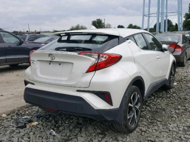 NMTKHMBXXJR022801 - 2018 TOYOTA C-HR XLE WHITE photo 4