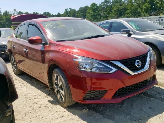 3N1AB7AP6KY255136 - 2019 NISSAN SENTRA S RED photo 1