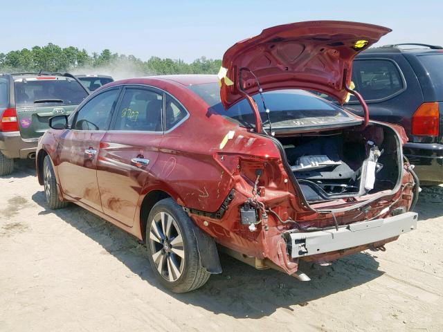 3N1AB7AP6KY255136 - 2019 NISSAN SENTRA S RED photo 3