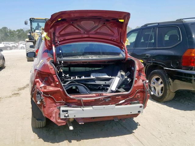 3N1AB7AP6KY255136 - 2019 NISSAN SENTRA S RED photo 9