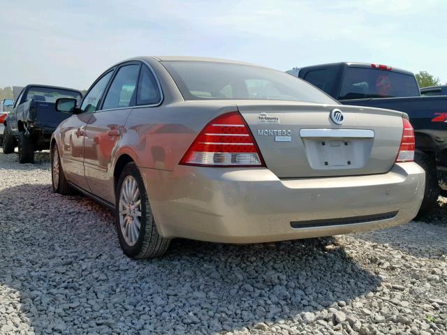 1MEFM42195G622041 - 2005 MERCURY MONTEGO PR ოქროსფერი ფოტო 3