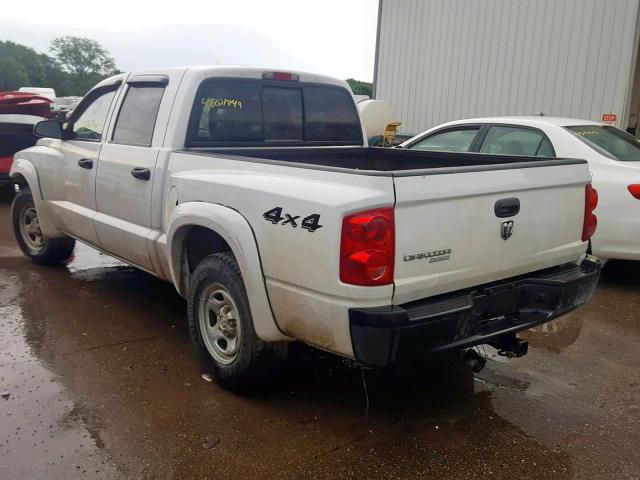 1D7HW28K86S514751 - 2006 DODGE DAKOTA QUA WHITE photo 3