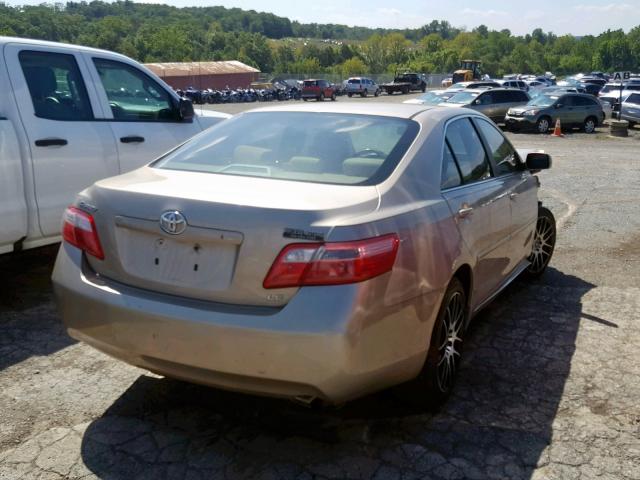 4T1BE46K27U184723 - 2007 TOYOTA CAMRY NEW GOLD photo 4