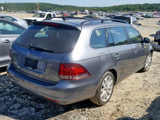 3VWPL7AJ9BM651162 - 2011 VOLKSWAGEN JETTA TDI GRAY photo 4