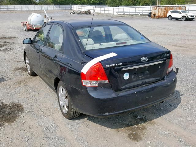 KNAFE122385539109 - 2008 KIA SPECTRA EX BLACK photo 3