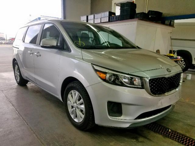 KNDMB5C16G6081753 - 2016 KIA SEDONA LX SILVER photo 1