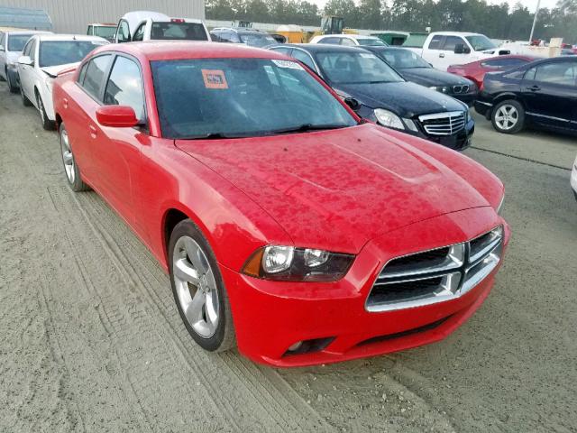 2C3CDXHG9EH342744 - 2014 DODGE CHARGER SX RED photo 1