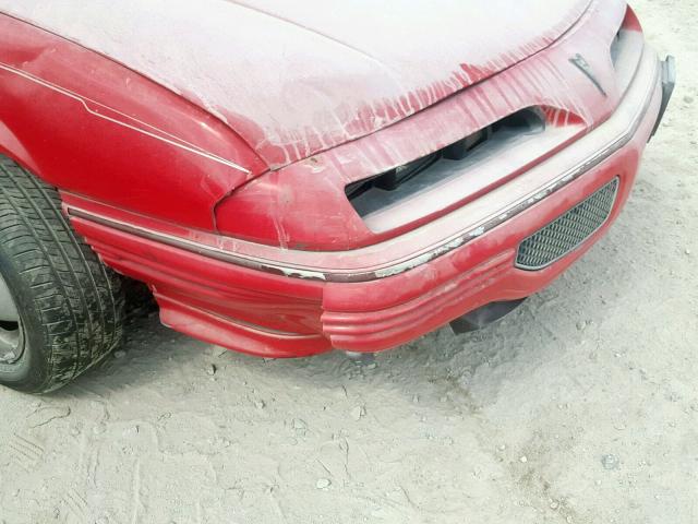1G2WJ14T1PF305228 - 1993 PONTIAC GRAND PRIX RED photo 10