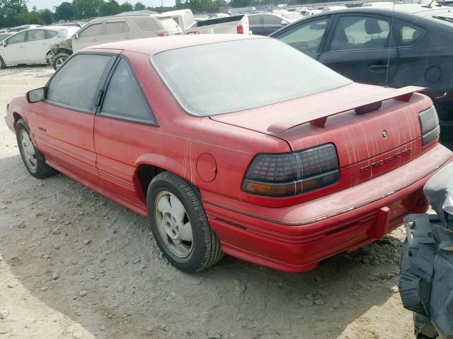 1G2WJ14T1PF305228 - 1993 PONTIAC GRAND PRIX RED photo 3