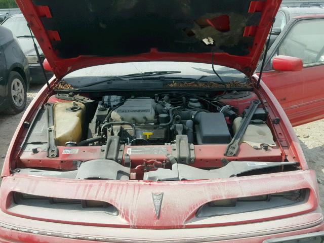 1G2WJ14T1PF305228 - 1993 PONTIAC GRAND PRIX RED photo 7
