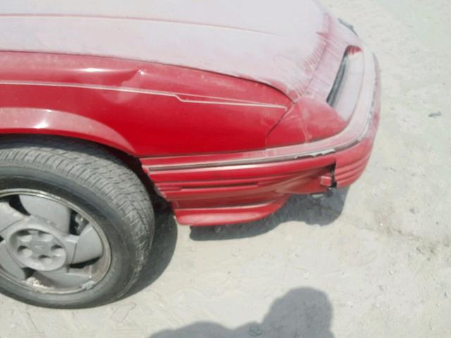 1G2WJ14T1PF305228 - 1993 PONTIAC GRAND PRIX RED photo 9